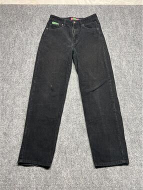 Empyre Tori Black Corduroy Skate Pants Womens Size 4 Baggy Straight Leg